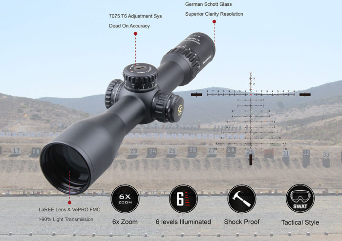 Vector Continental Tac FFP 3-18x50, MIL/MIL - Bilde 11