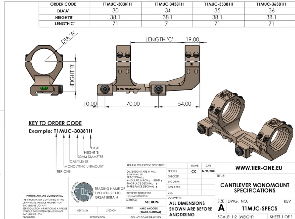 TIER ONE TILBEHØR QD SPAKSETT FOR MONOMOUNT - Bilde 10