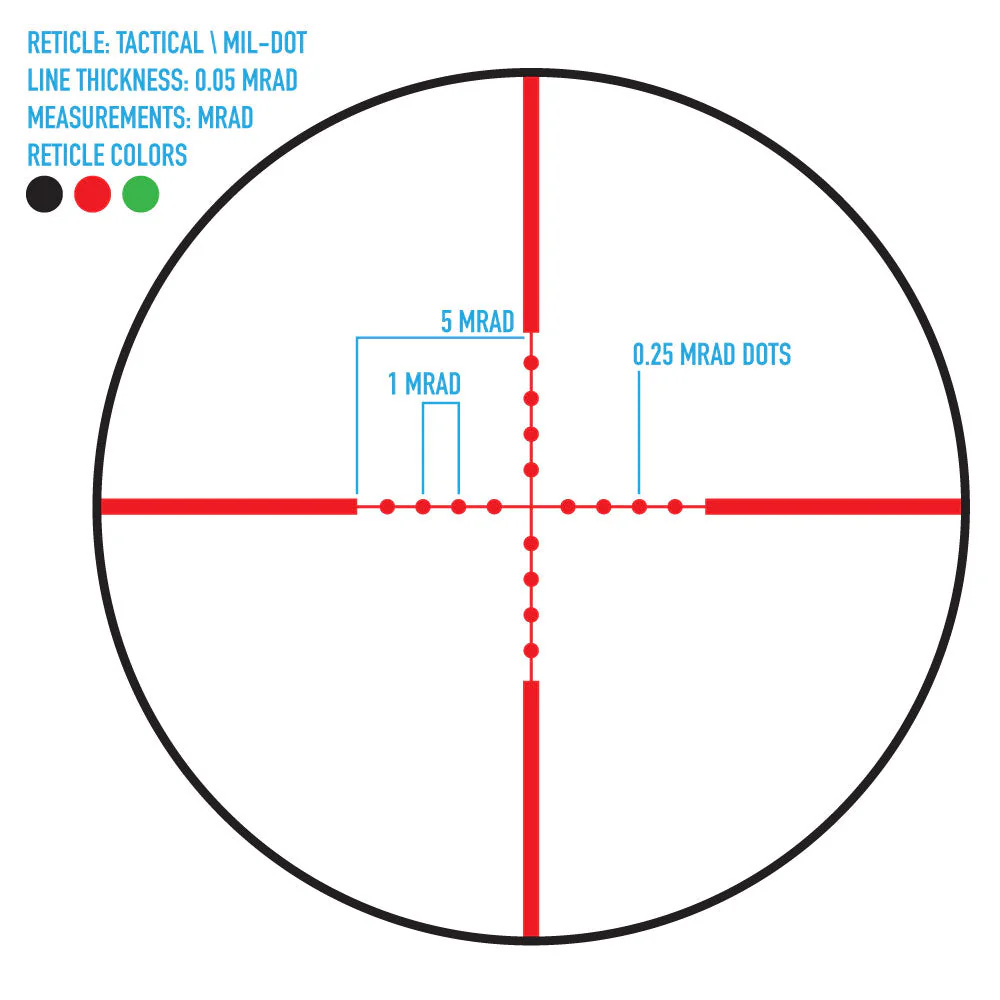 Firefield taktisk 3-12x40AO IR kikkertsikte - Bilde 6